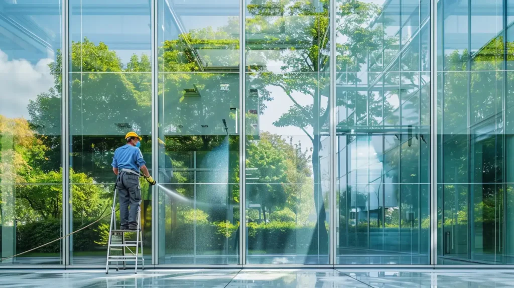 Przeszklone patio i oranżerie w biurach